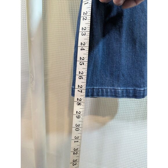 Ryegrass High Waisted Balloon Jeans Pleated Dark Wash Sz. 12 Ankle Length (N06) - Picture 4 of 8